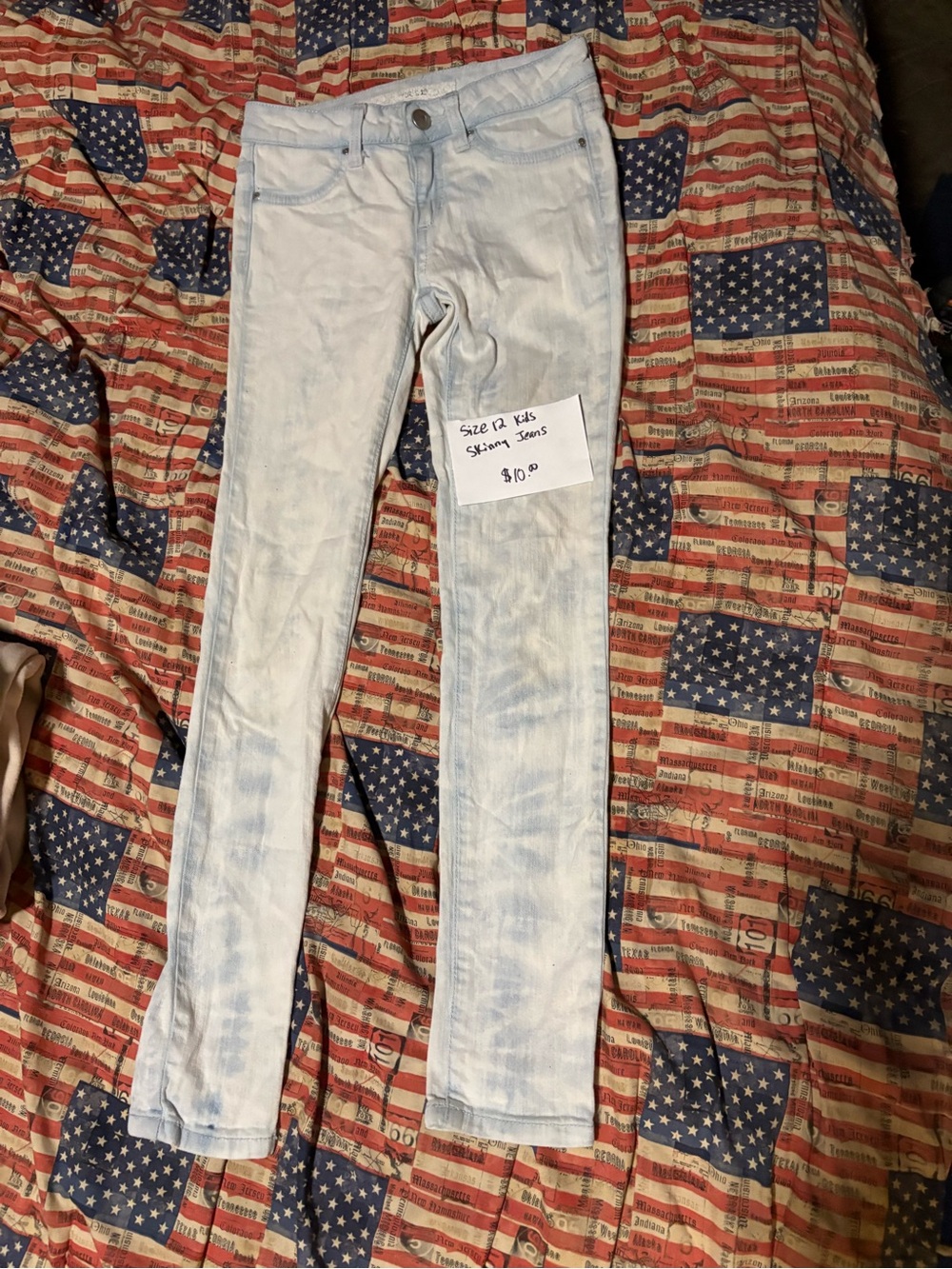 Light Wash Men’s Skinny Jeans - Light Blue